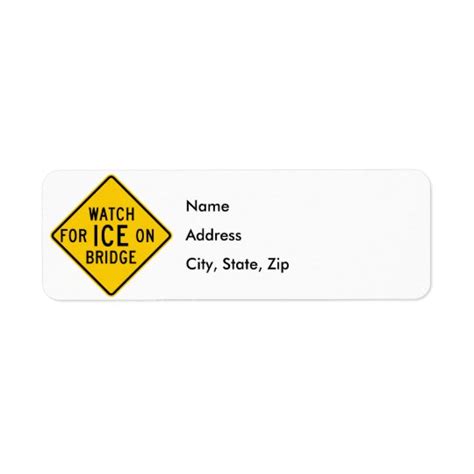 Watch For Ice On Bridge Highway Sign Uk
