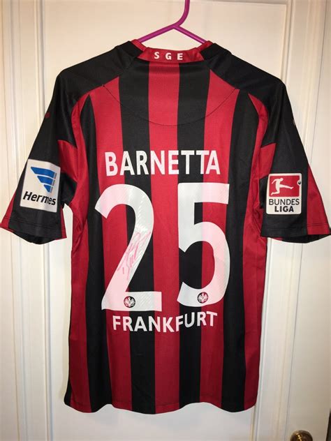 Eintracht frankfurt fußball ag mörfelder landstraße 362 60528 frankfurt. Eintracht Frankfurt Home football shirt 2013 - 2014 ...