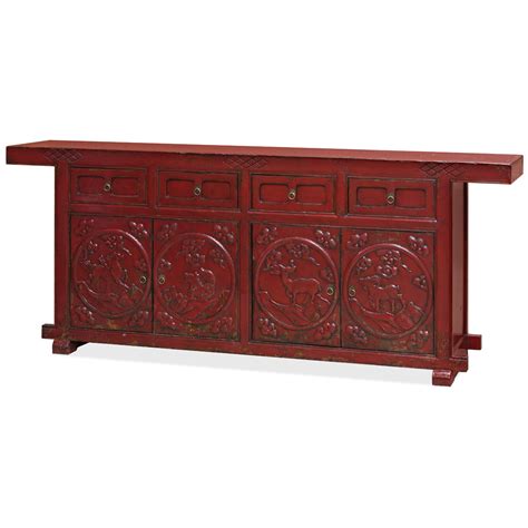 Dressers Elmwood Red Qing Cabinet