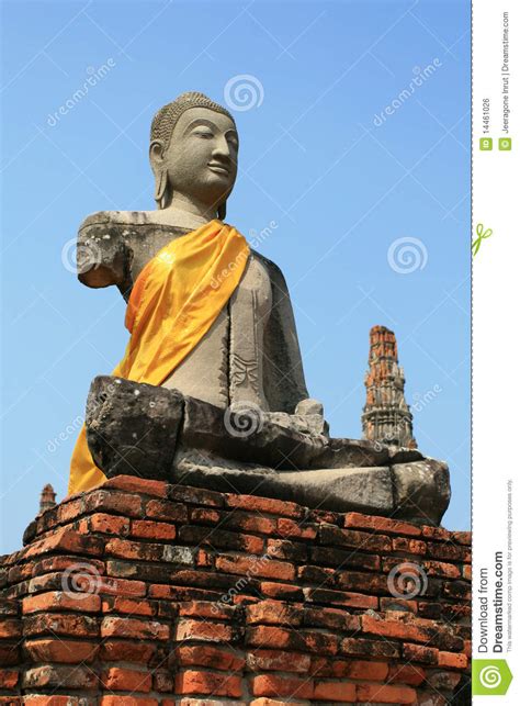Statue Buddha In Ayutthaya Stock Photo Image Of Asia 14461026