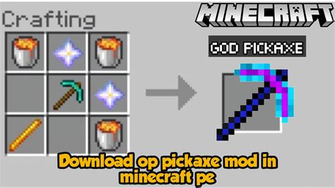 Download Op Pickaxe Mod In Mcpe Download More Pickaxe Mod In Mcpe