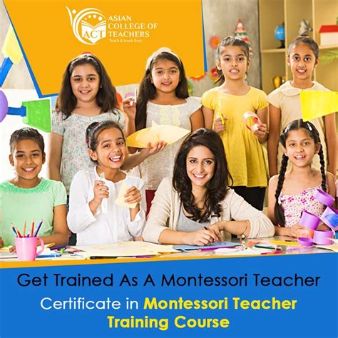 Certificate In Montessori Teacher Training Course Teacher Training
