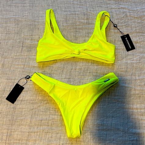 Blackbough Swim Nwt Blackbough Swim Neon Yellow Bikini Size S Poshmark