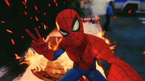 Spiderman Taking Selfie Ps4 4k 2018 Wallpaperhd Games Wallpapers4k