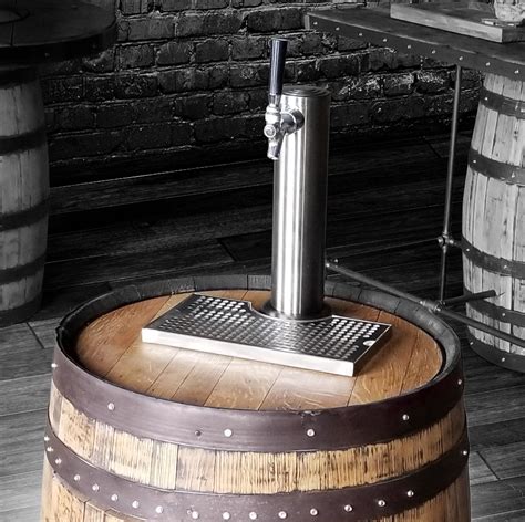 whiskey barrel beer tap barrel the living barrel