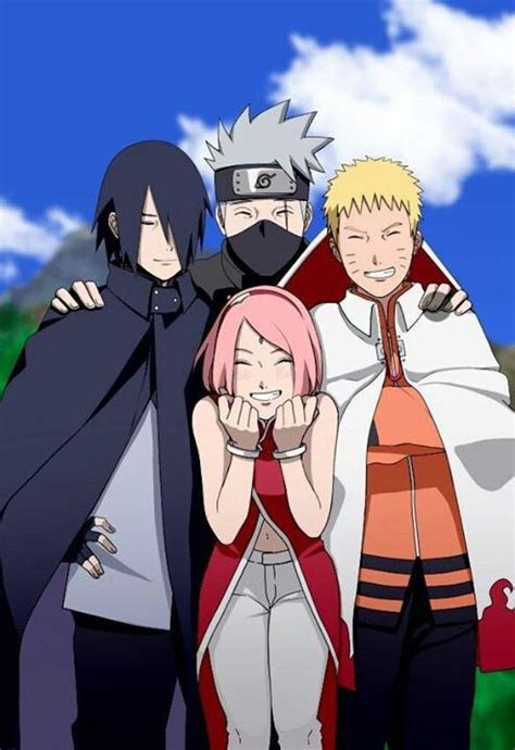 Team 7 All Grown Up All Of Them Have Come A Long Way Naruto