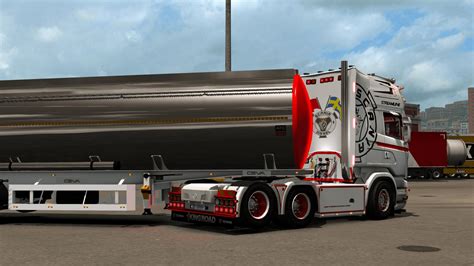 Scania Streamline Whiteredblack Skin 135 Ets2 Euro Truck Simulator 2