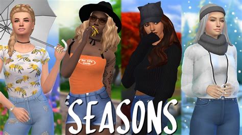 Seasons 🌼🌞🍂 ️ The Sims 4 Create A Sim Full Cc List Youtube