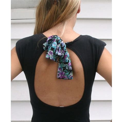 Cut out the back of a shirt. 37 best images about Backless tops on Pinterest