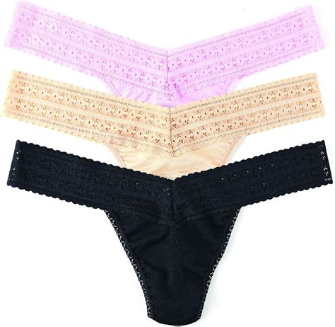 Hanky Panky Dream Tencel Modal Low Rise Thong Value 3 Pack One Size 2 12