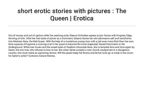 short erotic stories with pictures the queen erotica