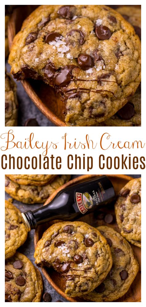 These irish cookies, along with the irish lace cookies are a favorite among my irish friends. Baileys Irish Cream Chocolate Chip Cookies - Baker by Nature