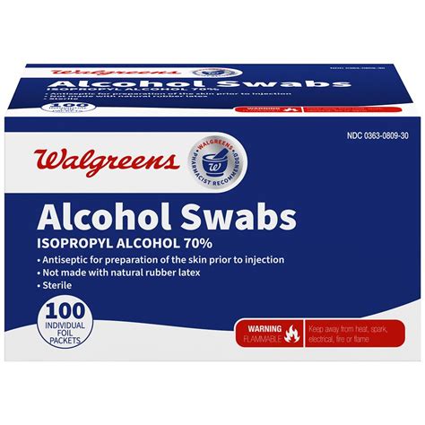 Walgreens Alcohol Prep Pads Sterile Walgreens