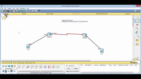 Configuring Two Routers Cli In Cisco Packet Tracer Youtube