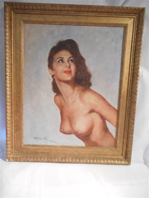 Antiques Atlas Oil Painting Female Nude