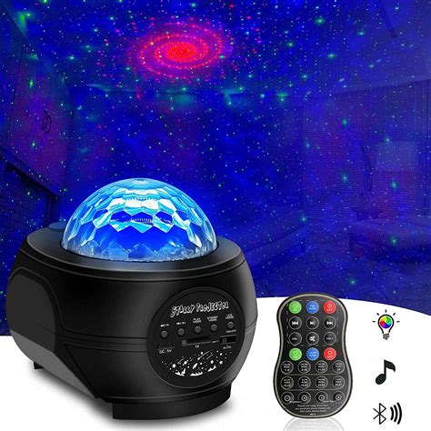 Lnkoo Star Night Light Projector Remote Control Ocean Wave Led Star