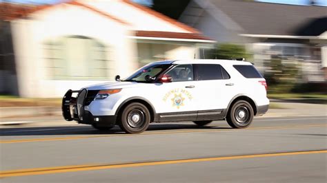 Santa Cruz California Highway Patrol And Fire Department Responding To