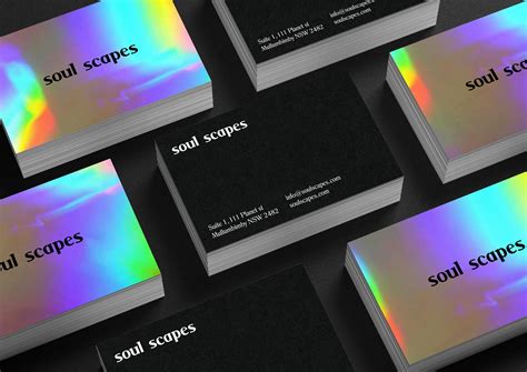 Holographic rainbow script signature girly stylist business card. Holographic Business cards - Mai Creative | Graphic design ...