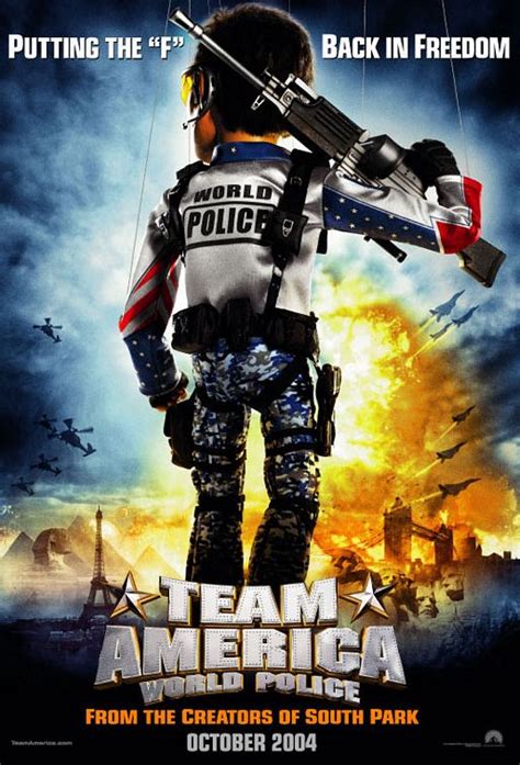 Hannibal is a brave and loyal commanding officer, and the team is all incredibly courageous if impetuous. Team America: World Police Movie Poster (#1 of 3) - IMP Awards