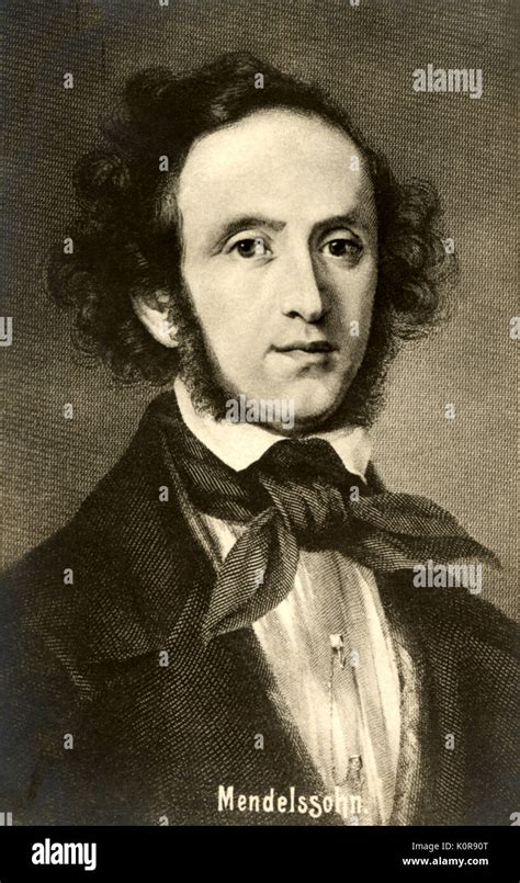 Felix Mendelssohn Portrait German Composer 1809 1847 Stock Photo Alamy