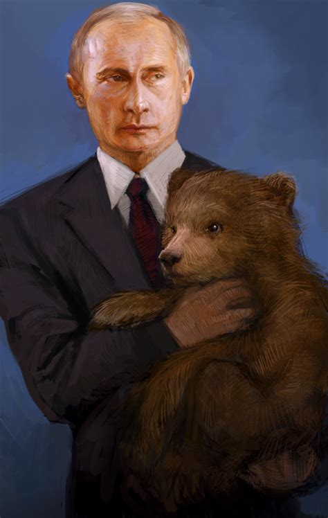Russian documentary reveals rare footage of president putin on vacations to siberia and kamchatka, where he indulges in river fishing and even comes across wild bears. Vladimir Putin with Bear Cub Photoshop CS5 | it's . g o l ...