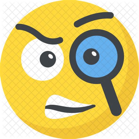 Detective Emoji Icon Download In Flat Style