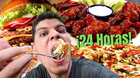 24 Horas Comiendo Solo Comida RÁpida Youtube