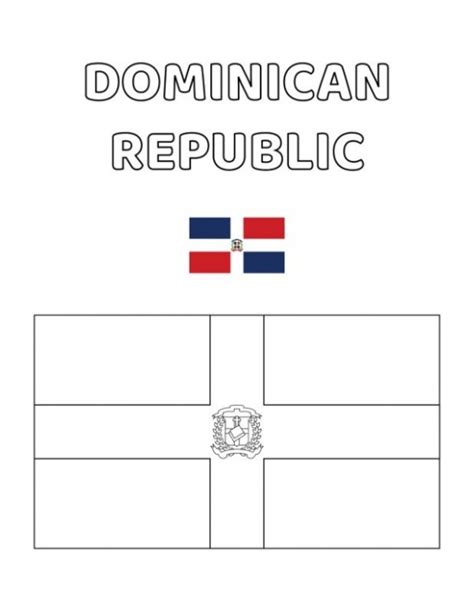 Bandera De Republica Dominicana Para Colorear Colorear Imágenes