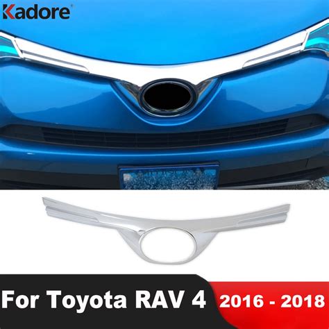 Front Grille Grills Trim Cover For Toyota Rav4 Rav 4 2016 2017 2018