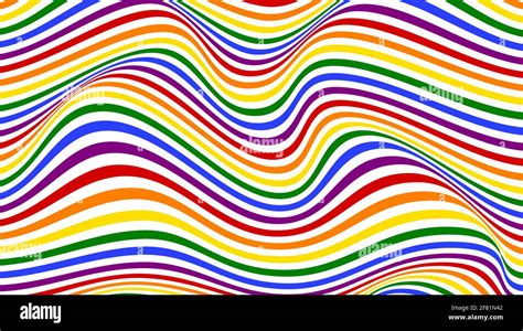 Colorful Wavy Lines Pattern Wavy Stripes Background Vector