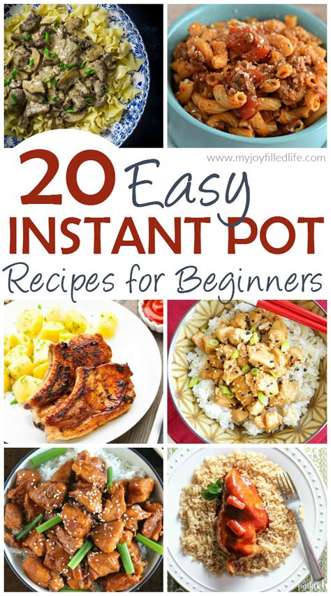 20 Easy Instant Pot Recipes For Beginners My Joy Filled Life