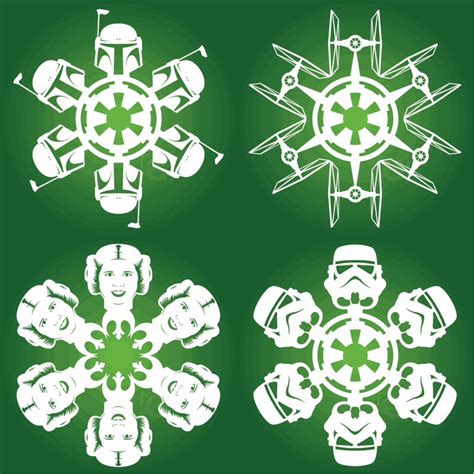 Diy Star Wars Snowflakes At With Downloadable Pdf