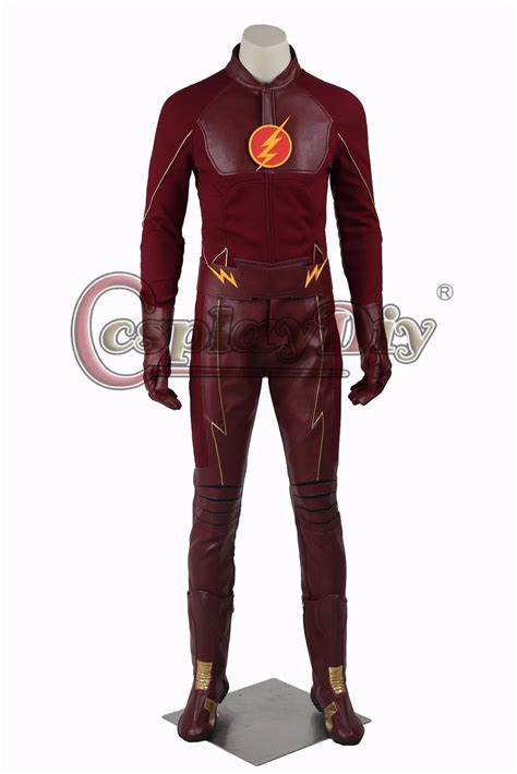 Cosplaydiy The Flash First Seacon Barry Allen Cosplay Costume Adult Men S Halloween Cosplay