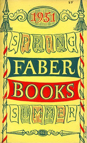 Faber and Faber Catalogue 1951 in 2021 | Book cover illustration, Book