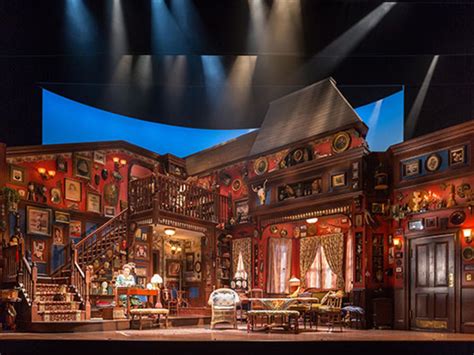 behind the scenes of you can t take it with you on broadway scenic design set design theatre