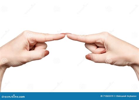 Twee Wijsvingers Bij Elkaar Stock Afbeelding Image Of Leeg Gebaar