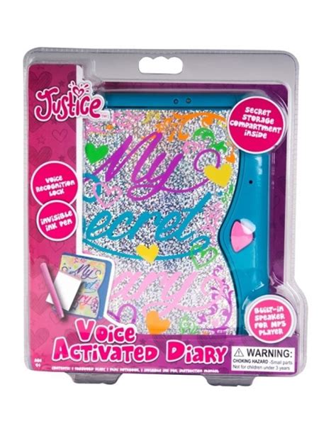 Justice Girls Voice Activated Password Diary Electronic Journal Secret