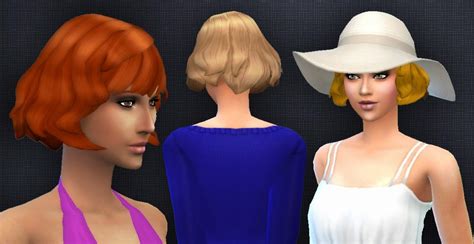 My Sims 4 Blog Kiara24 Short Wavy Bangs Hair For Females