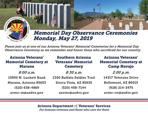 2019 Memorial Day Observance Ceremonies Department Of Veterans Services