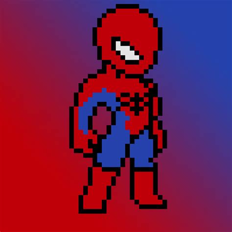 Spider Man Pixel Art Spiderman Pixel Art Pixel Art Te Vrogue Co