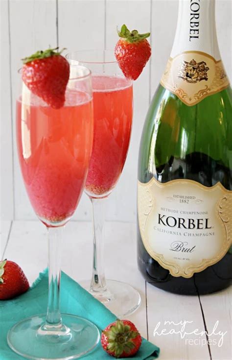 Strawberries And Cream Mimosas My Heavenly Recipes