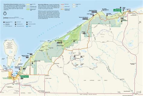 Maps Pictured Rocks National Lakeshore Us National Park Service