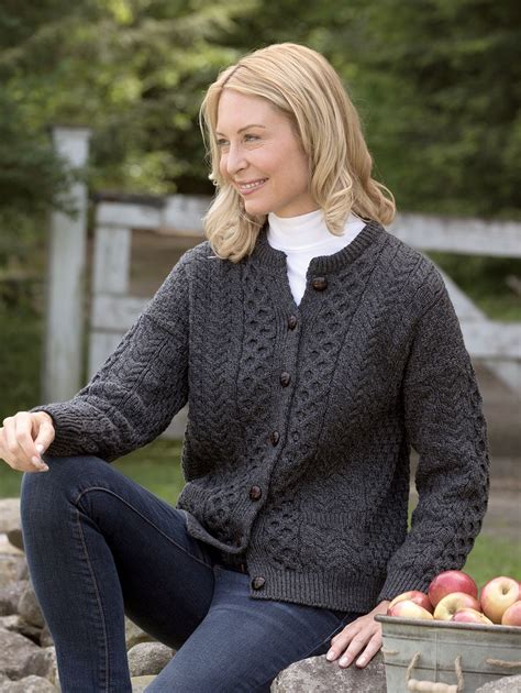 Inspired By Traditional Aran Knit Sweaters This Classic Cardigan Is
