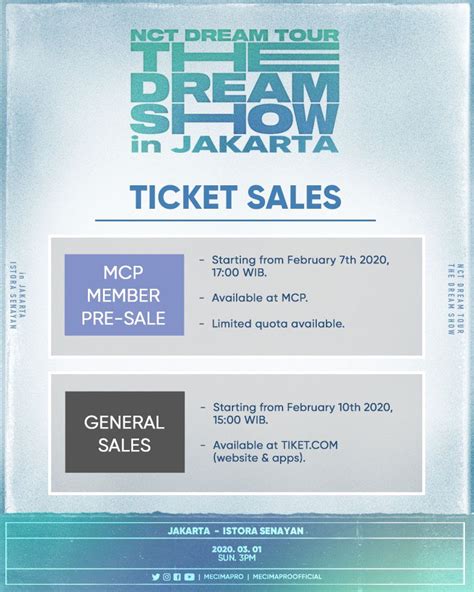 Segera Dijual Inilah Harga Tiket Konser Nct Dream Di Jakarta