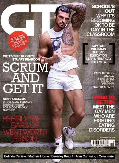 Stuart Reardon On The Cover Of Gay Times Magazine The Randy Report