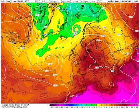 Weerwoord De Gfs Hitte Uitsmijter Van De Avond