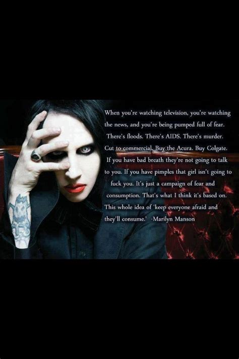Pin By Maddison On Well Said Manson Quotes Marilyn Manson Quotes Marilyn Manson