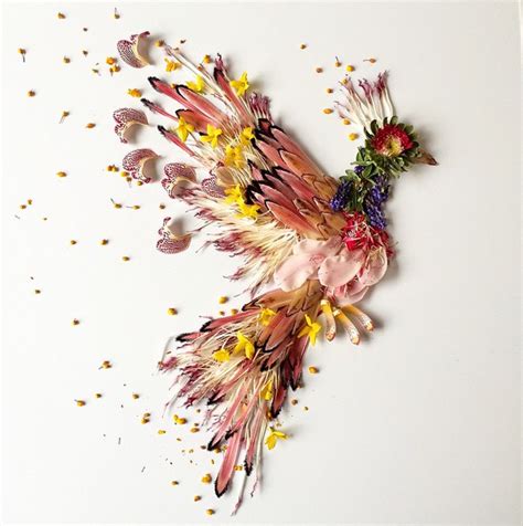 Seattle Artist Creates Beautiful Collages With Flowers And Plants