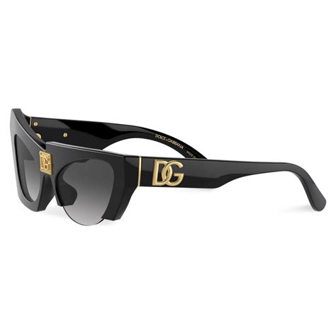 Dolce And Gabbana Asymmetric Sunglasses Black Dolce And Gabbana Eyewear Avvenice