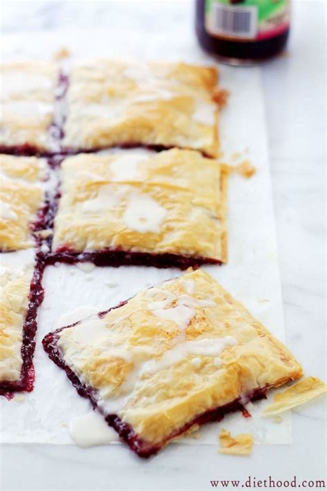 Top 10 best puff pastry desserts to try out top inspired. Phyllo Raspberry Pop Tarts with Vanilla Glaze at Diethood ...